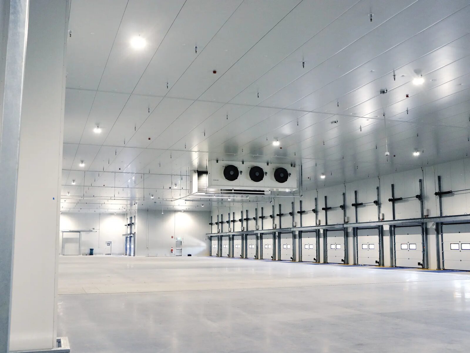 Interior of a second finished commercial coolroom built by Select Coolrooms & Construction